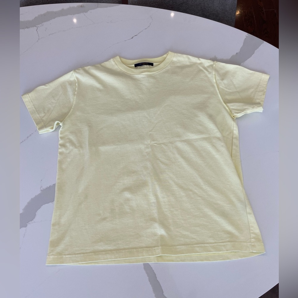 Authentic Louis Vuitton “Inside Out” - yellow men’s Cotton T-shirt